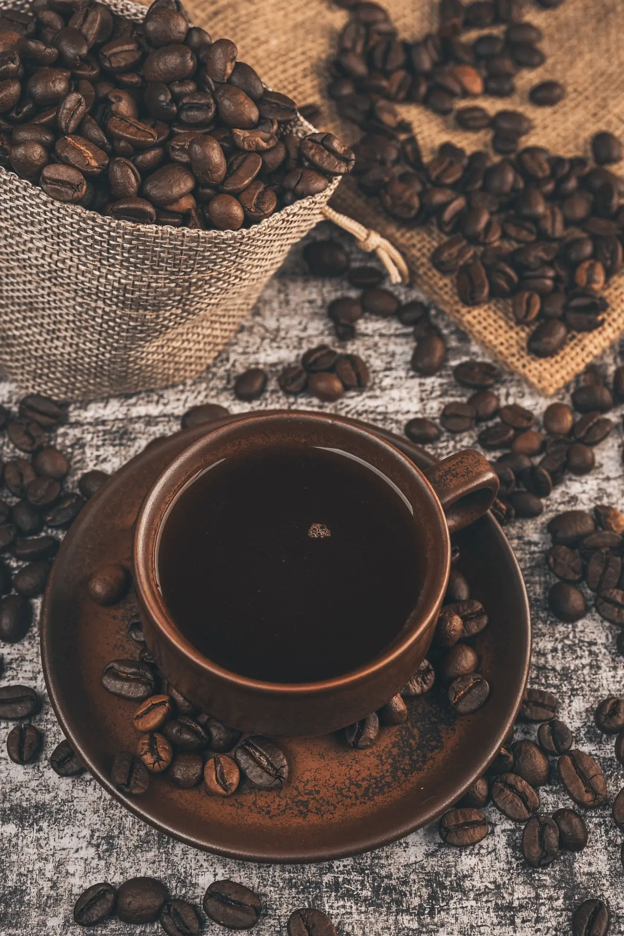 Kopi Sumatera Indonesia Kopi Sumatra yang baru diseduh.